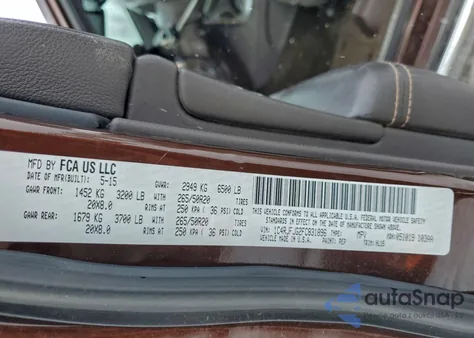 2015 Jeep Grand Cherokee Summit from USA, damaged, VIN 1C4RJFJG2FC831896